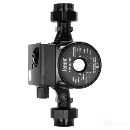 WRM-25/4-180, Циркуляционный насос для отопления, 3-х скоростной. Мощность 70/50/35 Вт. Без кабеля