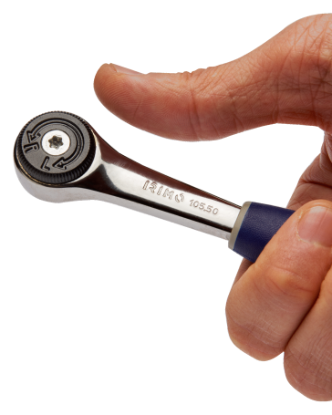 1/4" Round-shaped ratchet wrench
