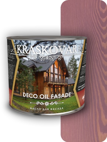 Facade oil Kraskovar Deco Oil Fasade Burgundy 2.2 l.