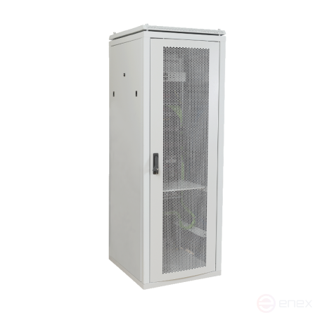 Шкаф телекоммуникационный Ripo 476012PM/G 19" напольный 47U 600х1200 серый дверь перф.