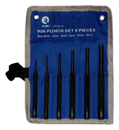 A set of punchers with parallel pins, 9 pcs.
