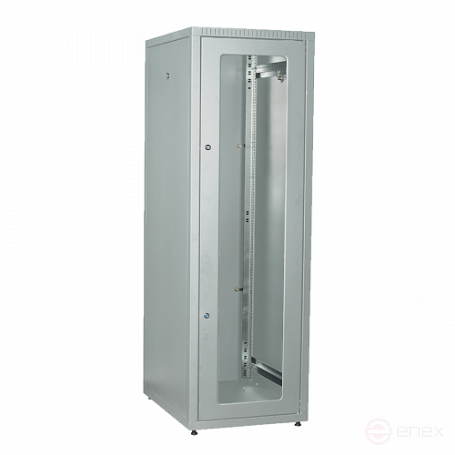 Telecommunication cabinet Ripo 226010GM/G 19" outdoor 22U 600x1000 grey glass door