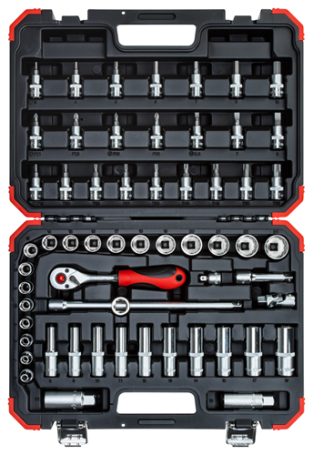 Set of heads and screwdrivers 1/2" and 3/8" 20 pcs. GEDORE RED