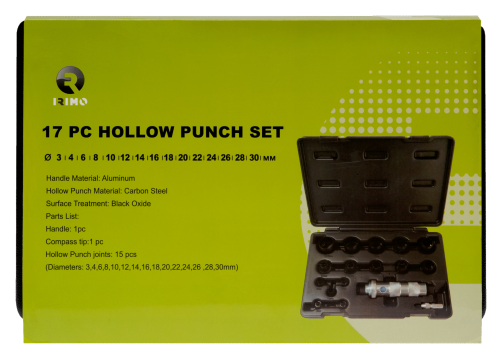 A set of punchers, 3-30mm