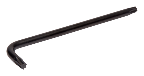 Г-образный ключ Torx, черненая поверхность, T25 x 100 мм