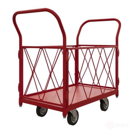 Platform trolley with sides TB 1 RT (500x800) wheels d 125