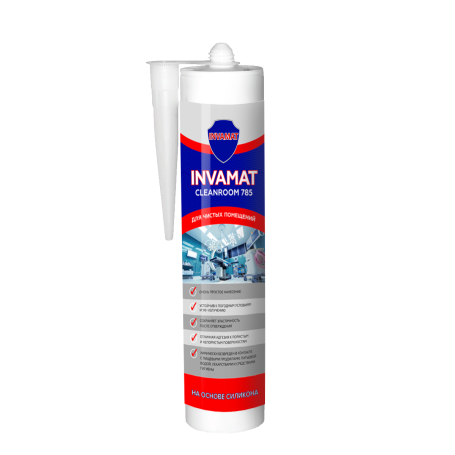 INVAMAT CLEANROOM 785 Sealant for clean rooms, 310 ml cartridge