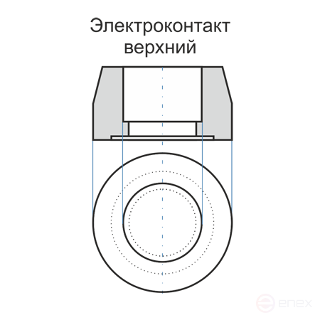 Upper EV-2 contact