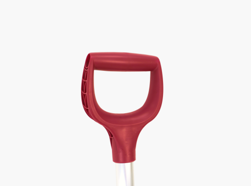 Car shovel for snow removal, burgundy color