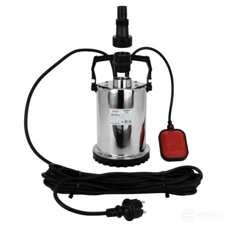 DNN-116-6.5, JEMIX drainage pump, stainless steel housing.steel, 400 W, output 116 l/min.