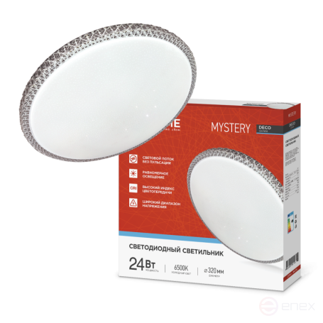 Светильник светодиодный серии DECO MYSTERY 24Вт 230В 6500К 2160Лм 320х62мм IN HOME