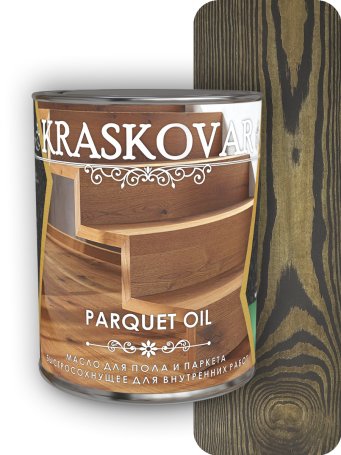 Quick-drying floor and parquet oil Kraskovar Parquet oil Eben 0.75 l.