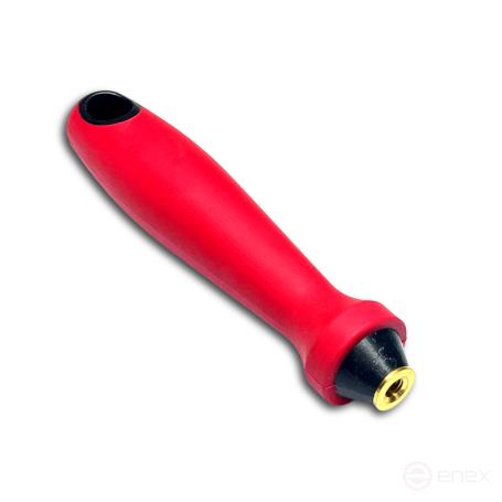 Ручка для щетки ерш, красная, 155*26 мм, внутренняя резьба W1/2"