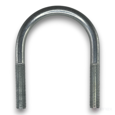 Керн Комплект хомут U образный гост 24137-80 м12х75 + 2 гайки + 2шайбы. Оцинкованный. 5 комплектов RKU00120752005