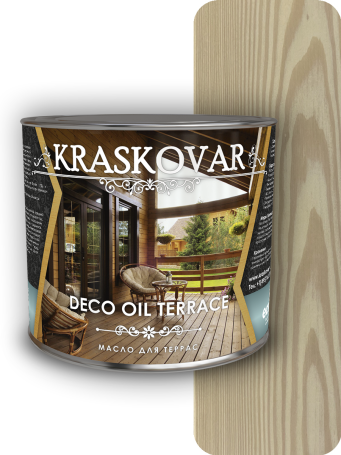 Kraskovar Deco Oil Terrace Terrace Oil White 2.2 l.