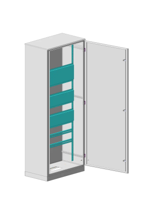 MULTICOLOR Housing VRU-1 IP-54 (1000x2000x600) (WxHxD) RAL 7035