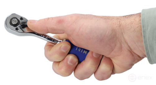 Реверсивная рукоятка грушевидного типа 1/4, 72 зуба, 150 мм