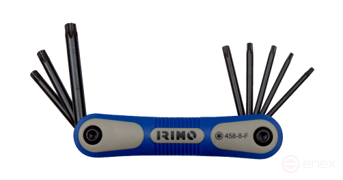 Набор Г-образных ключей Torx, с черненой поверхностью, складные, 8 шт. T9 - T40