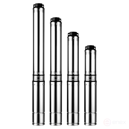 CH 4-2-25, JEMIX borehole pump, Ø 4 inches, cable 20 meters, 370 watts.