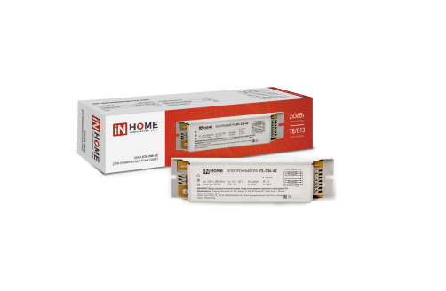 ЭПРА для люминесцентных ламп ETL-236-А2 2х36Вт Т8/G13 IN HOME