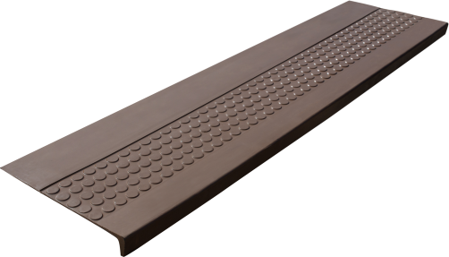 Rubber anti-slip step pad (Tread) Elongated Patch 1200x317x30 / beige color