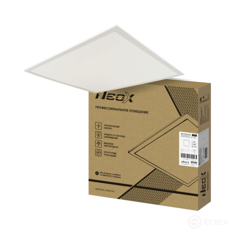 Панель светодиодная ультратонкая ДВО-SLIM 3640 36Вт 4000К без ЭПРА IP40 595х595х8,5мм NEOX