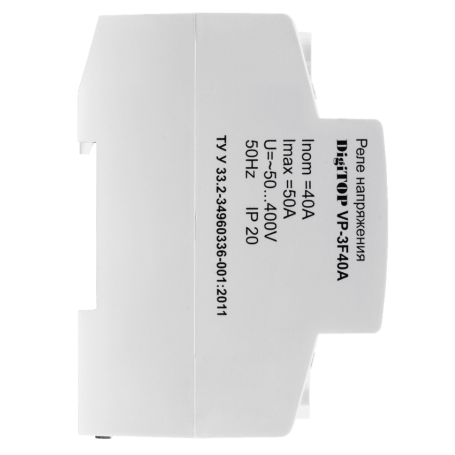 Voltage relay for 3-phase phase input Vp-3F40A on DIN rail