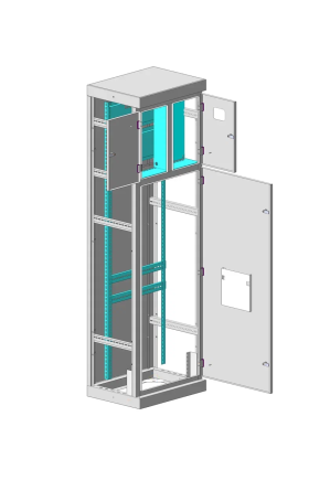 MULTICOLOR Housing VRU-3 630x2000x450 WxHxD IP31 RAL 7035
