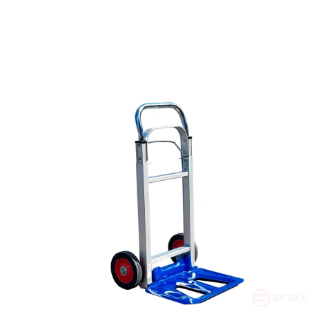 Folding aluminum cargo trolley KG 90 And d 150 cast wheels
