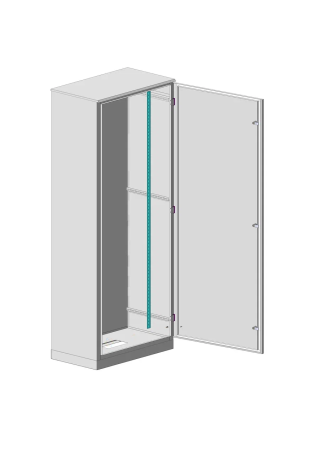 MULTICOLOR Housing VRU-1 IP-54 (800x2000x600) (WxHxD) RAL 7035; without mounting panels