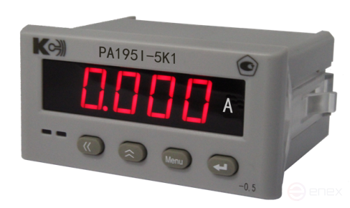 Ammeter PA195I-5K1-100A/75mV-4...20mA-K-0.2