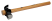 Молоток-гвоздодер испанского типа с рукояткой из американского орешника, 350 г