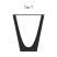 Crucible T 0.15 black 1.T.001.001-163 chamotte