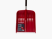 Snow shovel, burgundy color