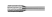 Борфреза твердосплавная A-12,5-25-FD-08-70