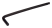 Шестигранный ключ, метрический, с черненой поверхностью, длинный, с шаровым наконечником, 3 мм