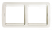 Рамка двойная горизонтальная CLASSICO белая 2302H IN HOME