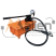 Manual hydraulic two-stage double-acting pump RNG-70150/M2 (pressure gauge, 700 bar, 15 l, RVD 2 pcs x 1.8 m) MALIEN