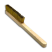 Manual brush, 4 row, 225x20 mm, MES corrugated brass wire 0.15 mm, pile height 20 mm