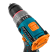 Cordless impact drill BORT BAB-16U (2x2A.h)