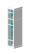 MULTICOLOR Housing VRU-2 (600x1800x600) (WxHxD) IP31 RAL 7035