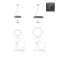 Светильник LED ЭРА Geometria SPO-122-B-40K-066 Hexagon 66Вт 4000К 5300Лм IP40 800*800*80 черный подвесной