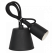 E27 Silicone Cartridge with 1m Cord Black IN HOME