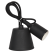 E27 Silicone Cartridge with 1m Cord Black IN HOME