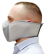 Тепловая маска Полумаска с широким креп. ТМ 2.3. (серый) САЙВЕР|SAYVER