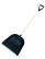 Shovel "Merchant" black with aluminum bar with wooden handle and V-handle, 400x390 d-32