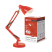 Table Lamp for lamp base + Clamp SNO 17K 60W E27 230V RED IN HOME