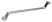 Двусторонний гаечный ключ с изгибом, 17 x 19 мм