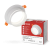 Светильник встраиваемый GX53R-SOFT NL-WH под GX53 c подсветкой, 110х63мм белый IN HOME