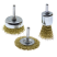 Cord brush for drill, set of 3 pcs. - 25mm brush, 50mm radial, 50mm cup, CHEGLOCK (60)